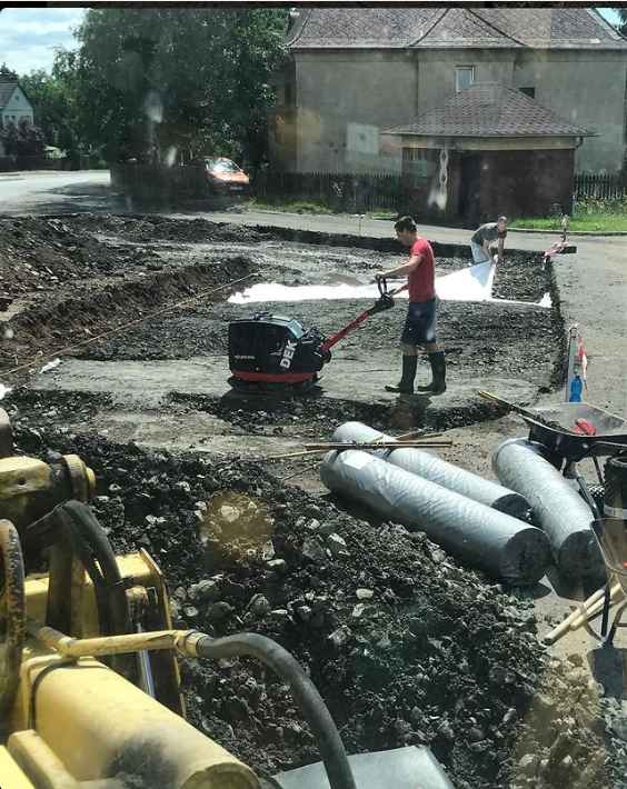 Renovace náměstí v Horním Jiřetíně